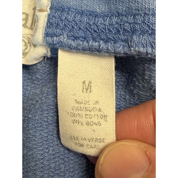 Aeropostale Y2K Micro Mini Booty Shorts Womens M Blue Shortie Embroidered Logo - Picture 6 of 10